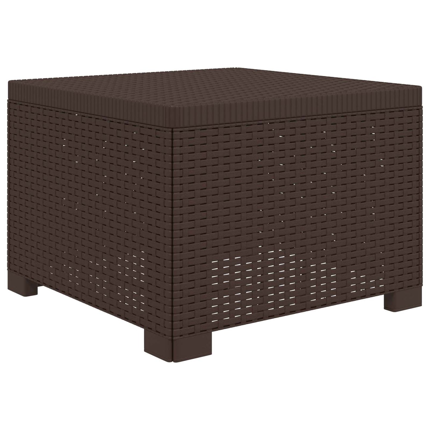 1-seters Hage Sofa Rattan Utseende PP Brun