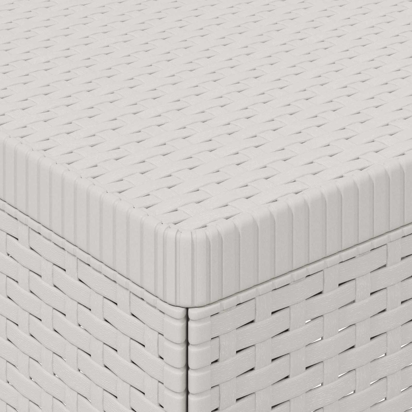 1-seters Hage Sofa Rattan Utseende PP Hvit