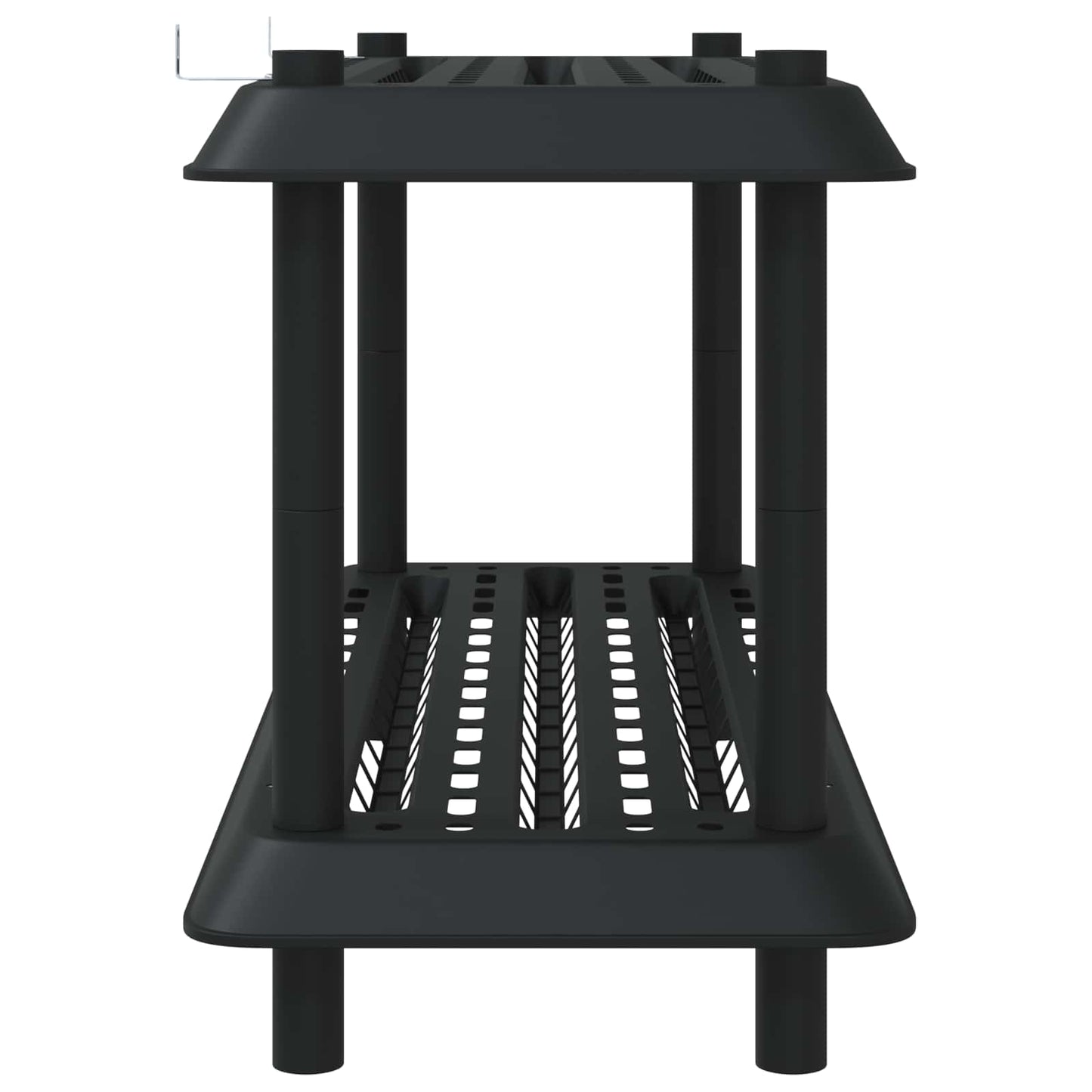 Hyllesystem 2 nivåer 100 x 40 x 55,5 cm PP Antrasitt
