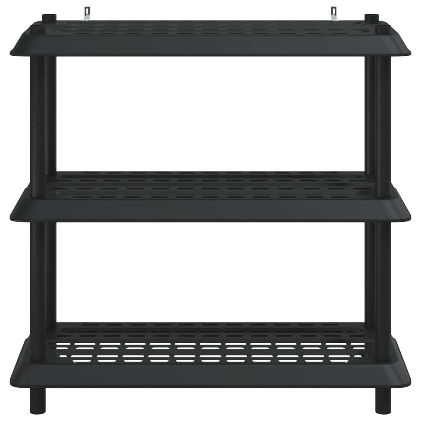 Hyllesystem 3 nivåer 100 x 40 x 96 cm PP Antrasitt