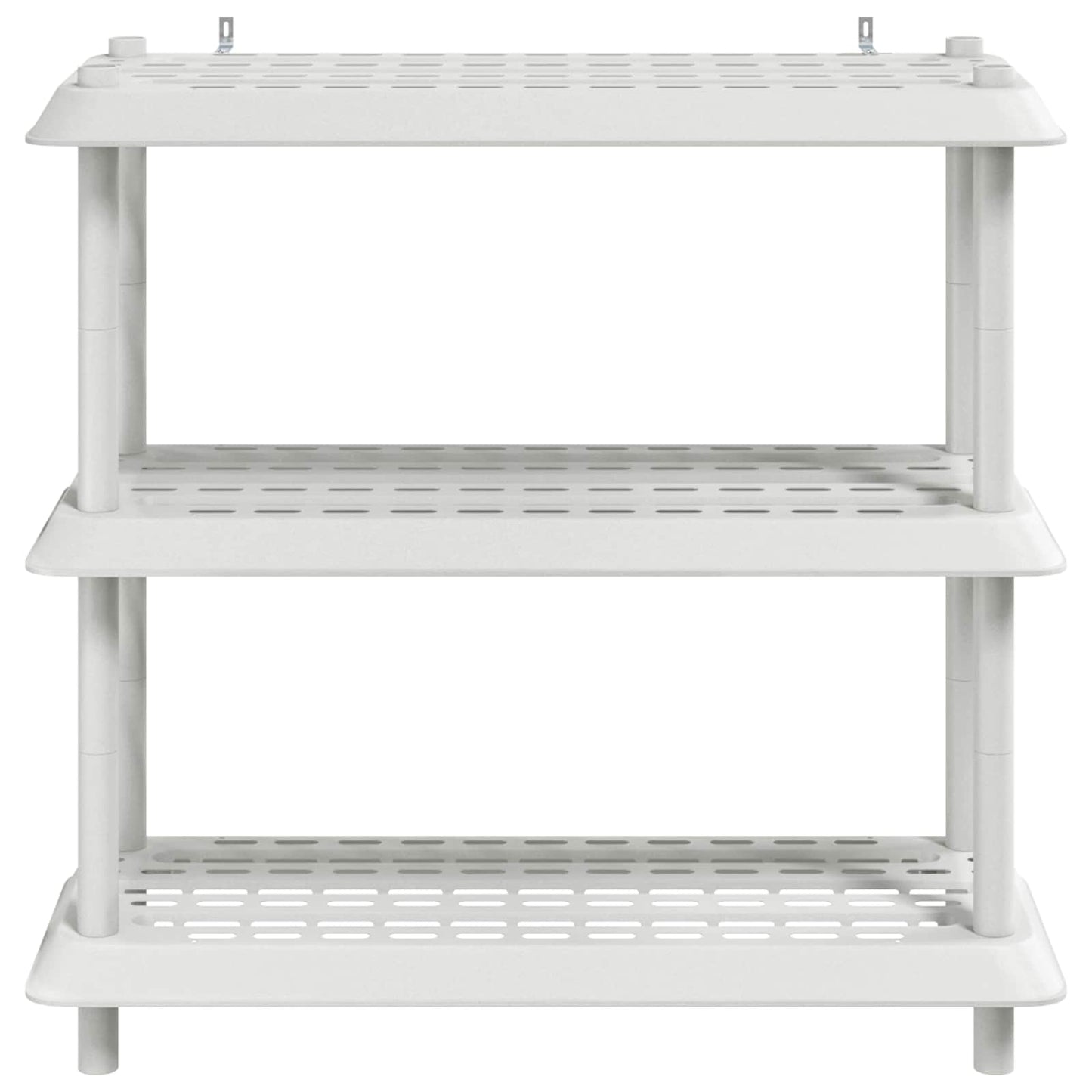 Hyllesystem 3 nivåer 100 x 40 x 96 cm PP Hvit