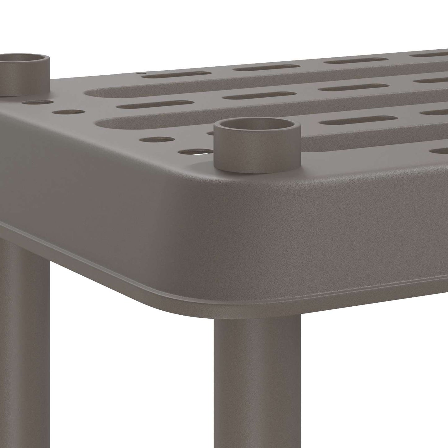 Hyllesystem 4 nivåer 100 x 40 x 136,5 cm PP Lysegrå