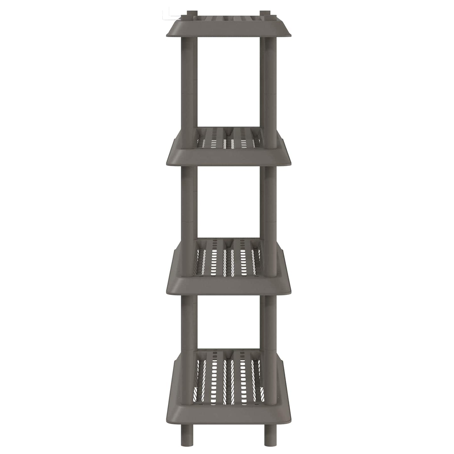 Hyllesystem 4 nivåer 100 x 40 x 136,5 cm PP Lysegrå