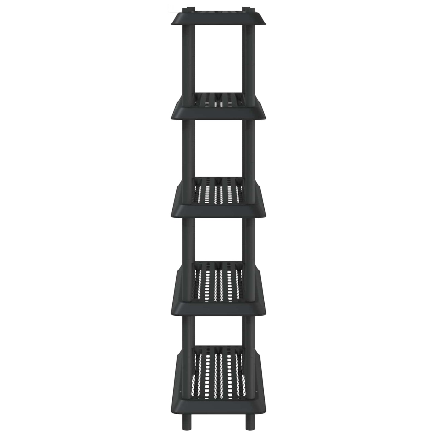 Hyllesystem 5 nivåer 100 x 40 x 177 cm PP Antrasitt