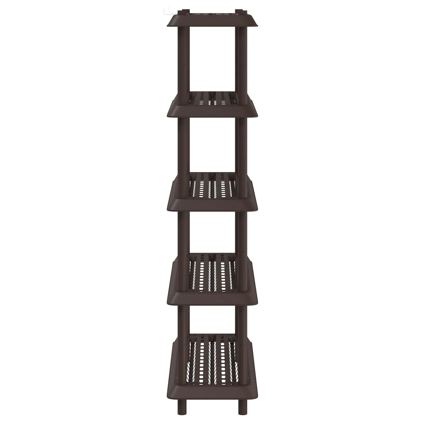 Hyllesystem 5 nivåer 100 x 40 x 177 cm PP Brun