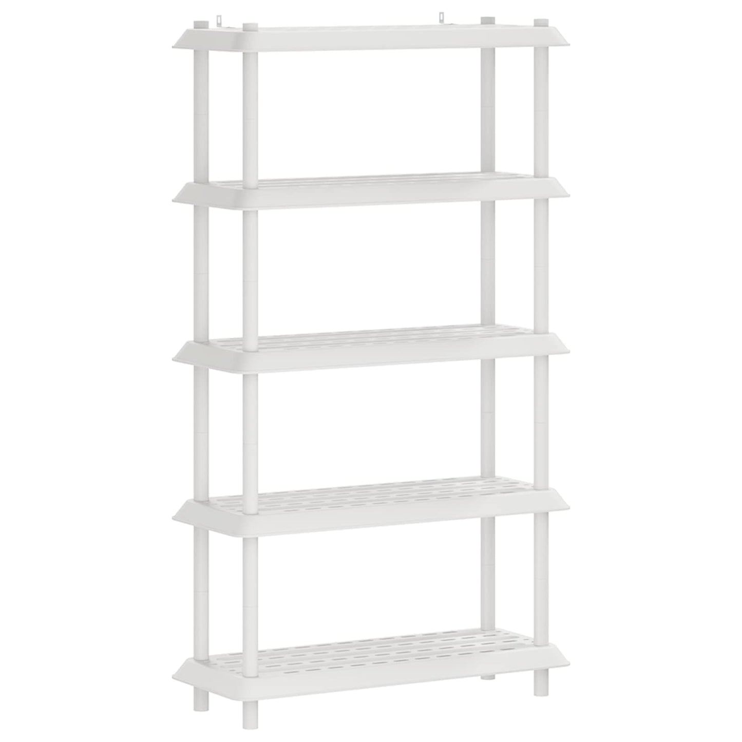 Hyllesystem 5 nivåer 100 x 40 x 177 cm PP Hvit