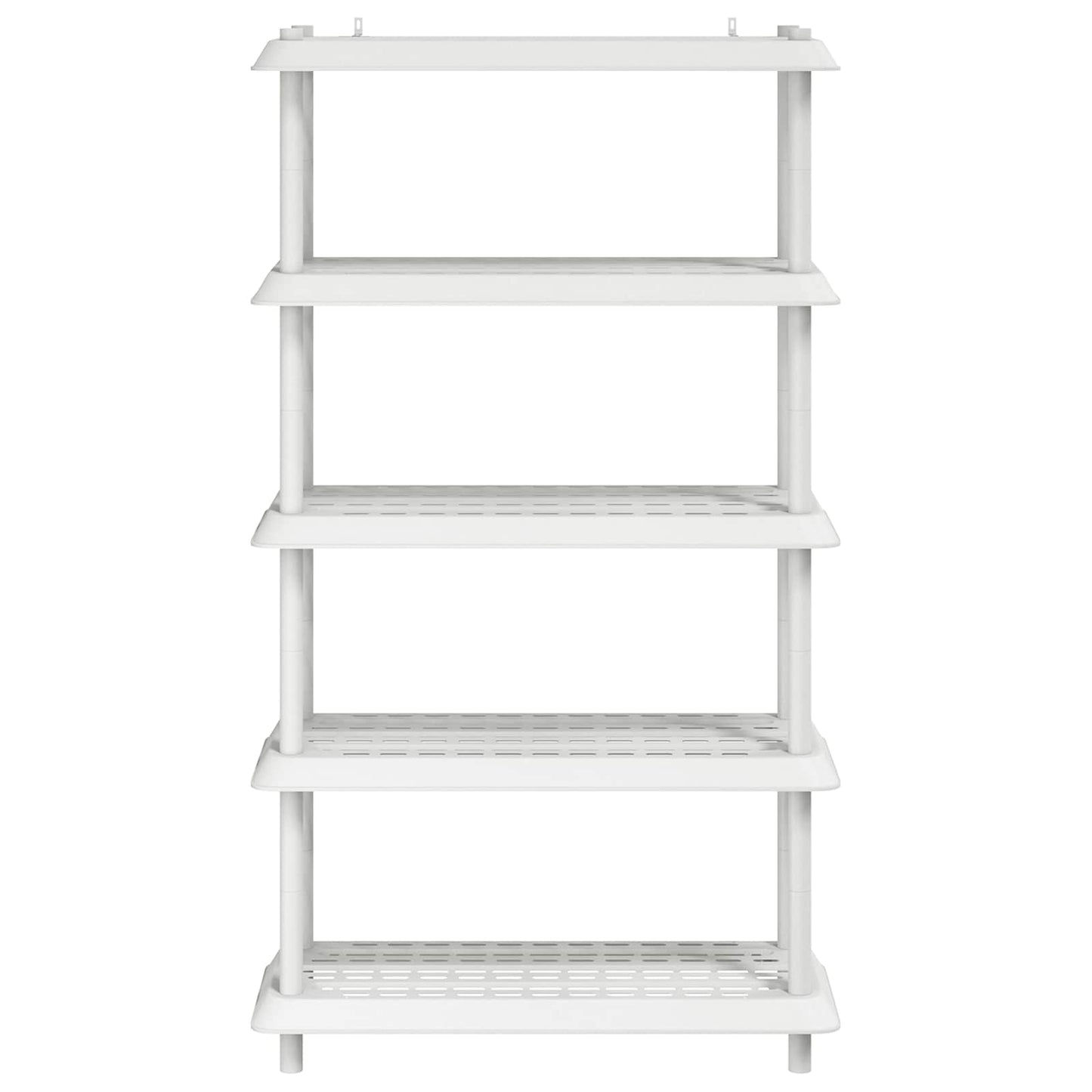 Hyllesystem 5 nivåer 100 x 40 x 177 cm PP Hvit