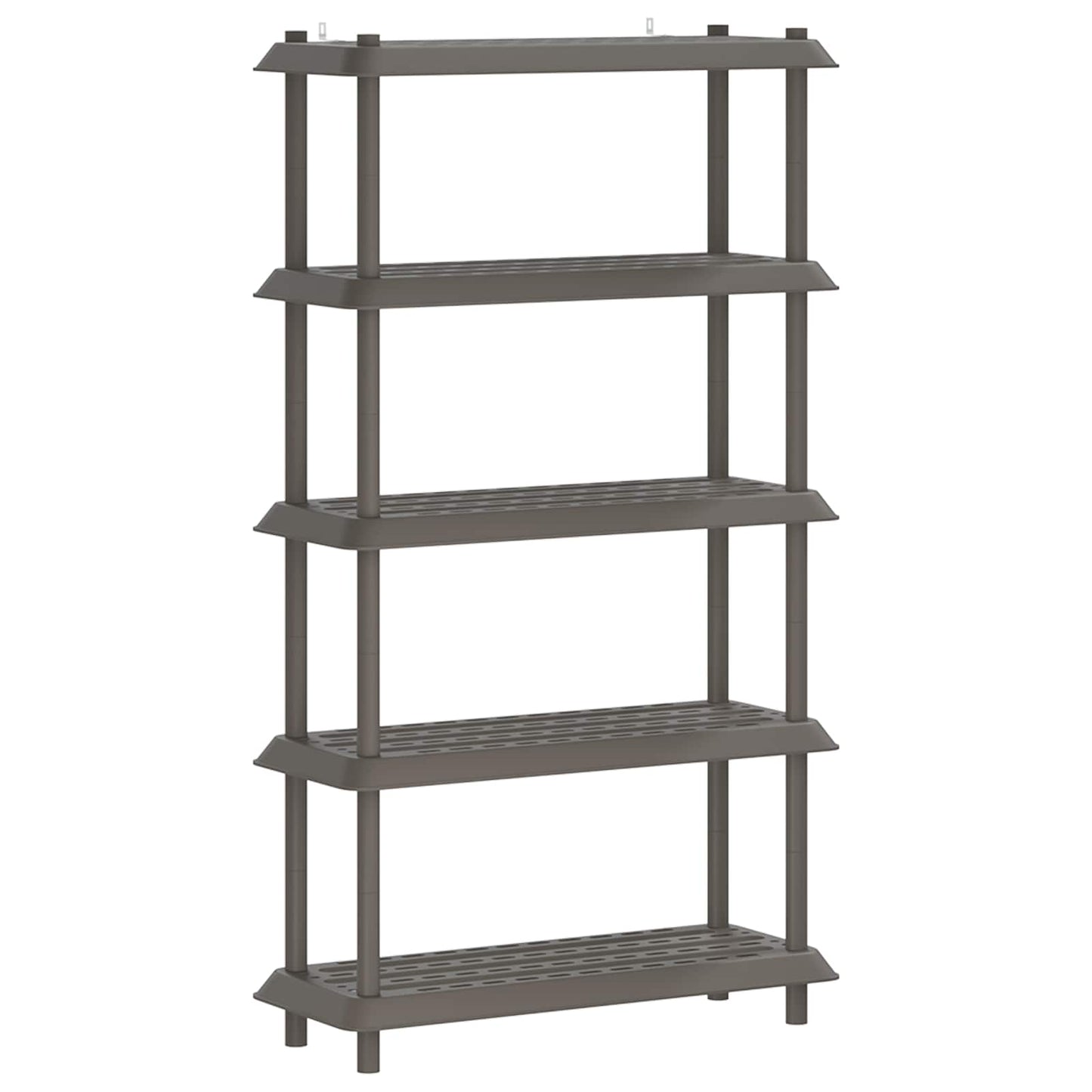 Hyllesystem 5 nivåer 100 x 40 x 177 cm PP Lysegrå