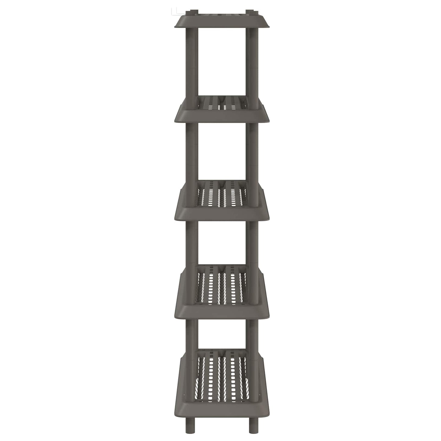 Hyllesystem 5 nivåer 100 x 40 x 177 cm PP Lysegrå