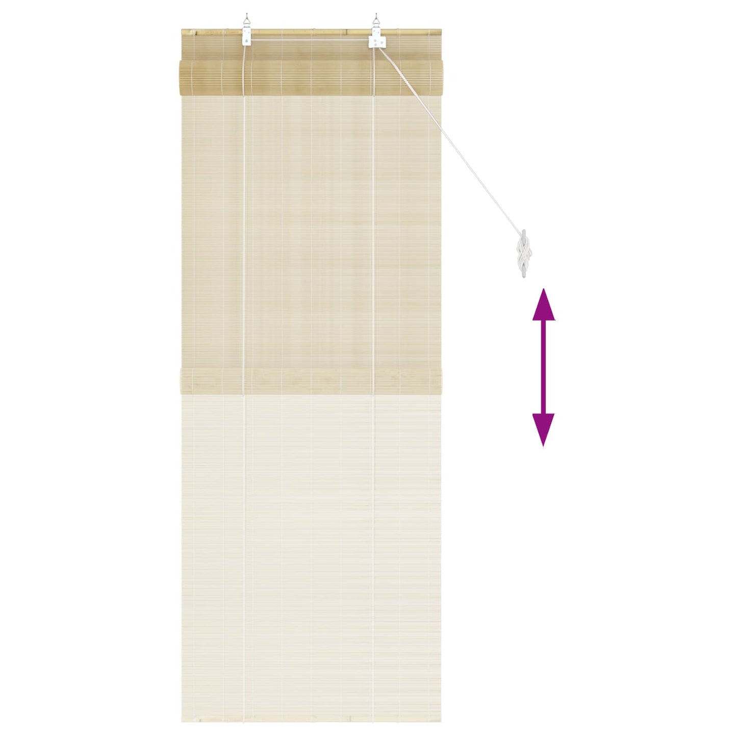 Rullegardin Naturlig 70 x 160 cm Bambus
