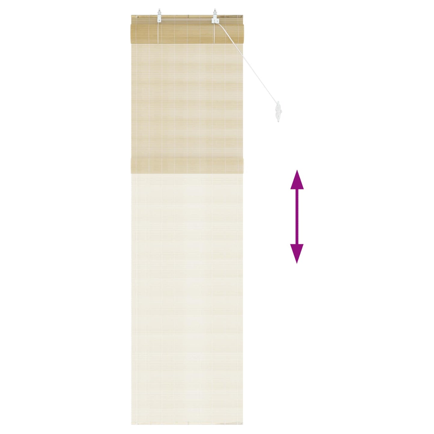 Rullegardin Naturlig 70 x 220 cm Bambus