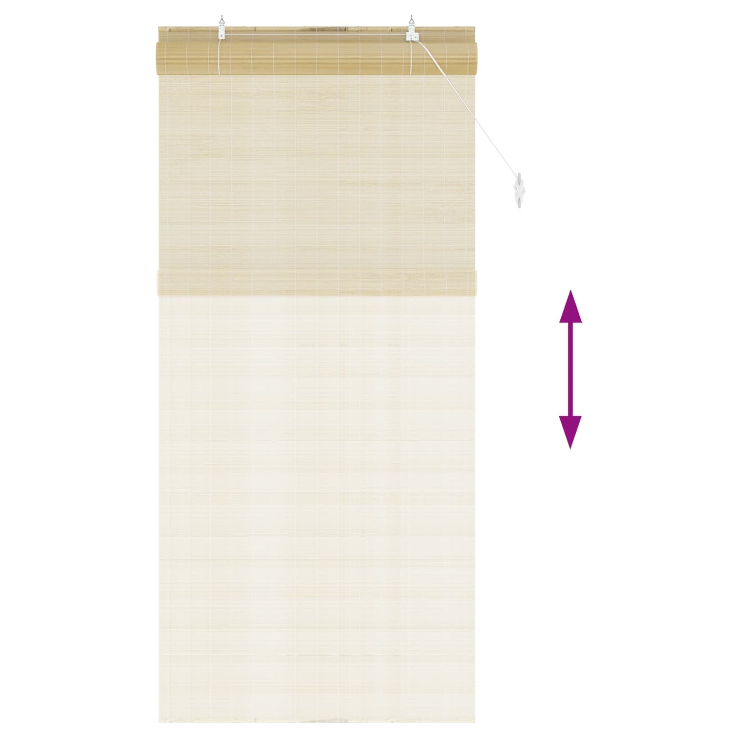 Rullegardin Naturlig 90 x 220 cm Bambus