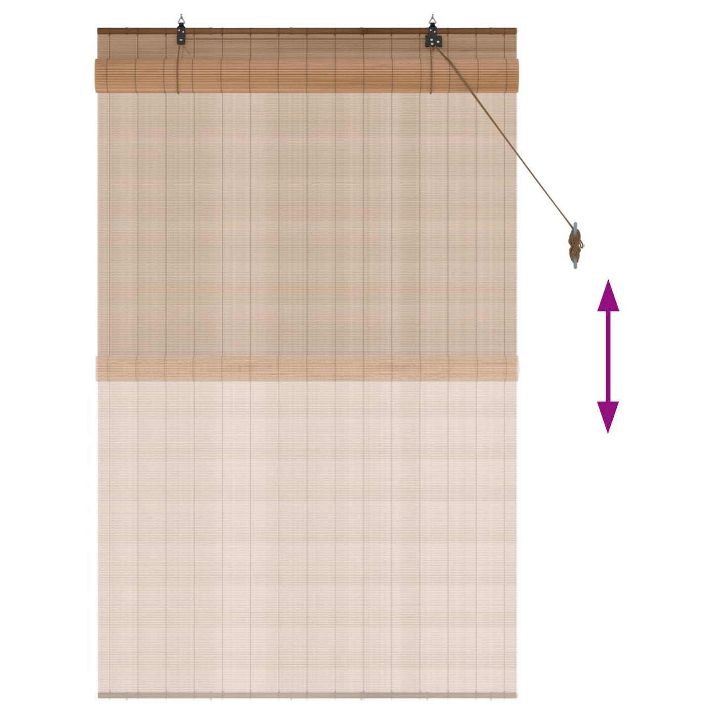Rullegardin Brun 110 x 160 cm Bambus