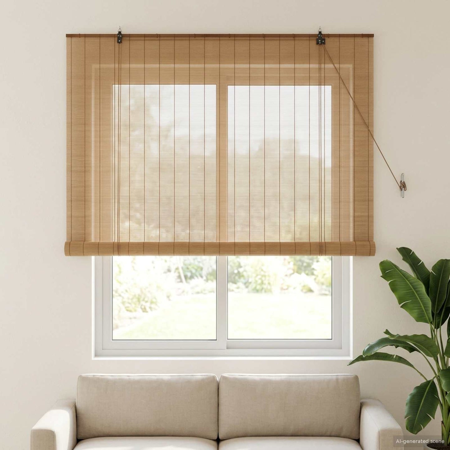 Rullegardin Brun 130 x 160 cm Bambus