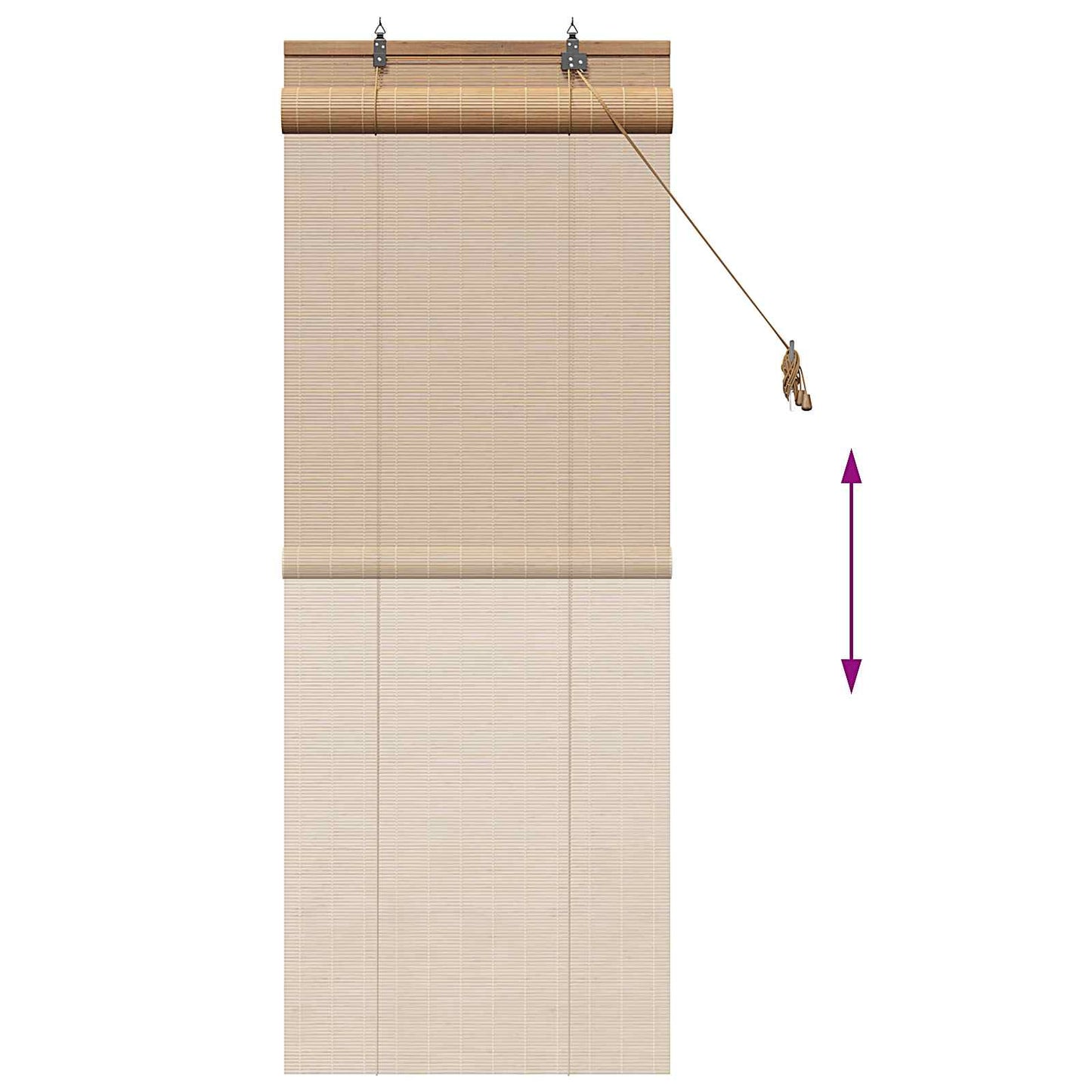 Rullegardin Brun 50 x 160 cm Bambus