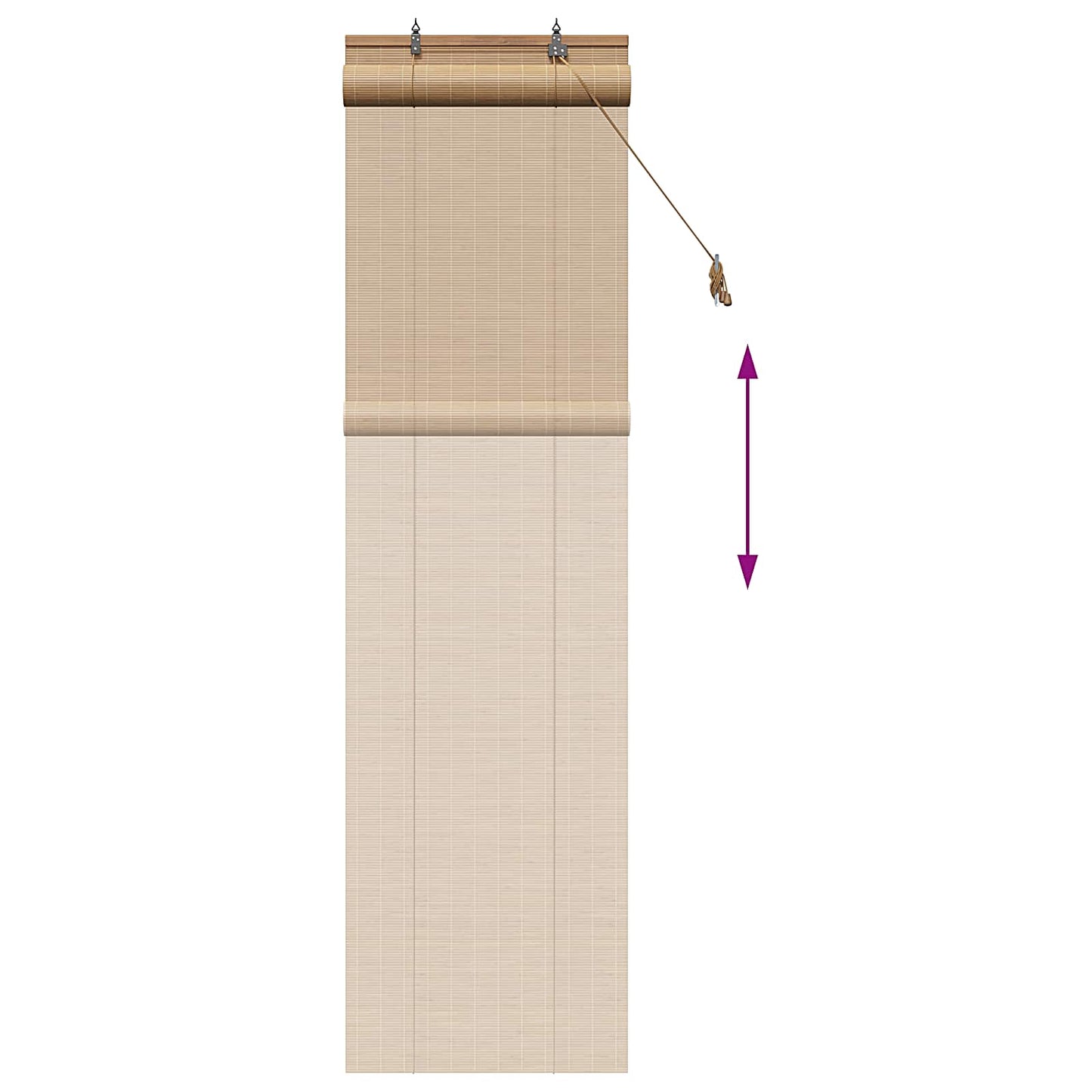 Rullegardin Brun 70 x 220 cm Bambus