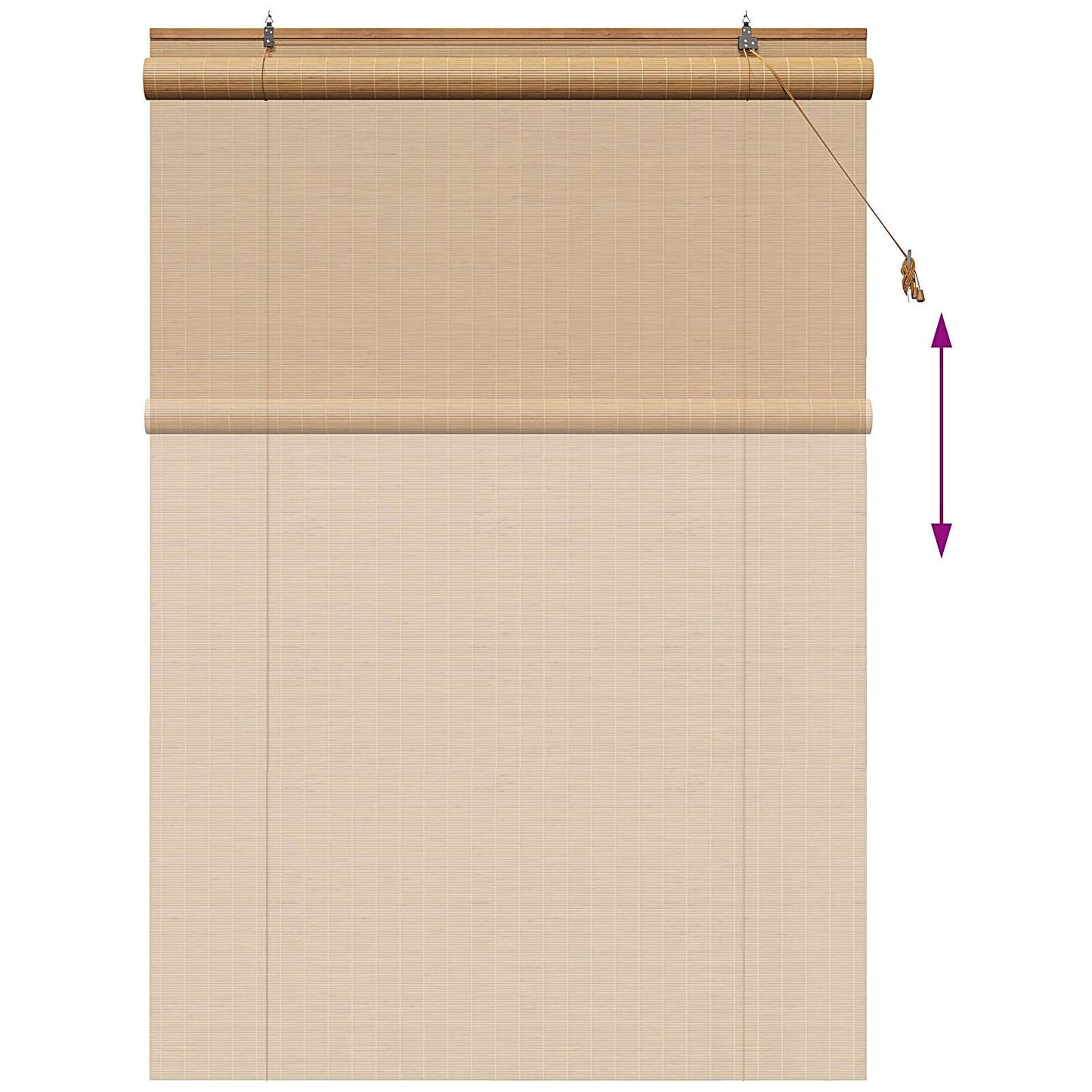 Rullegardin Brun 130 x 220 cm Bambus