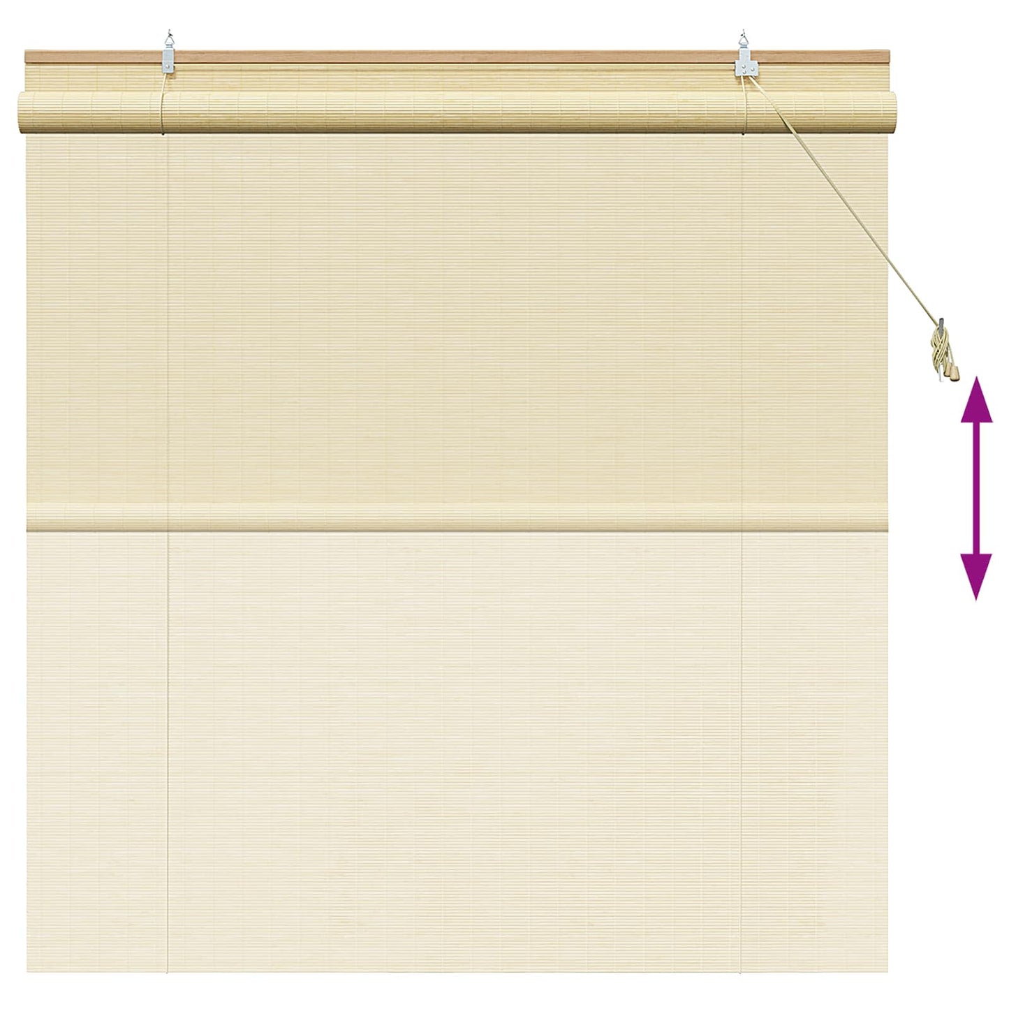 Rullegardin Naturlig 130 x 160 cm Bambus