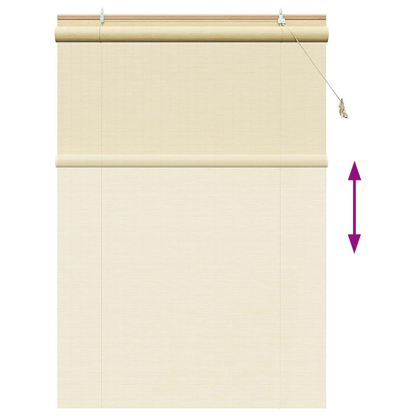 Rullegardin Naturlig 160 x 220 cm Bambus
