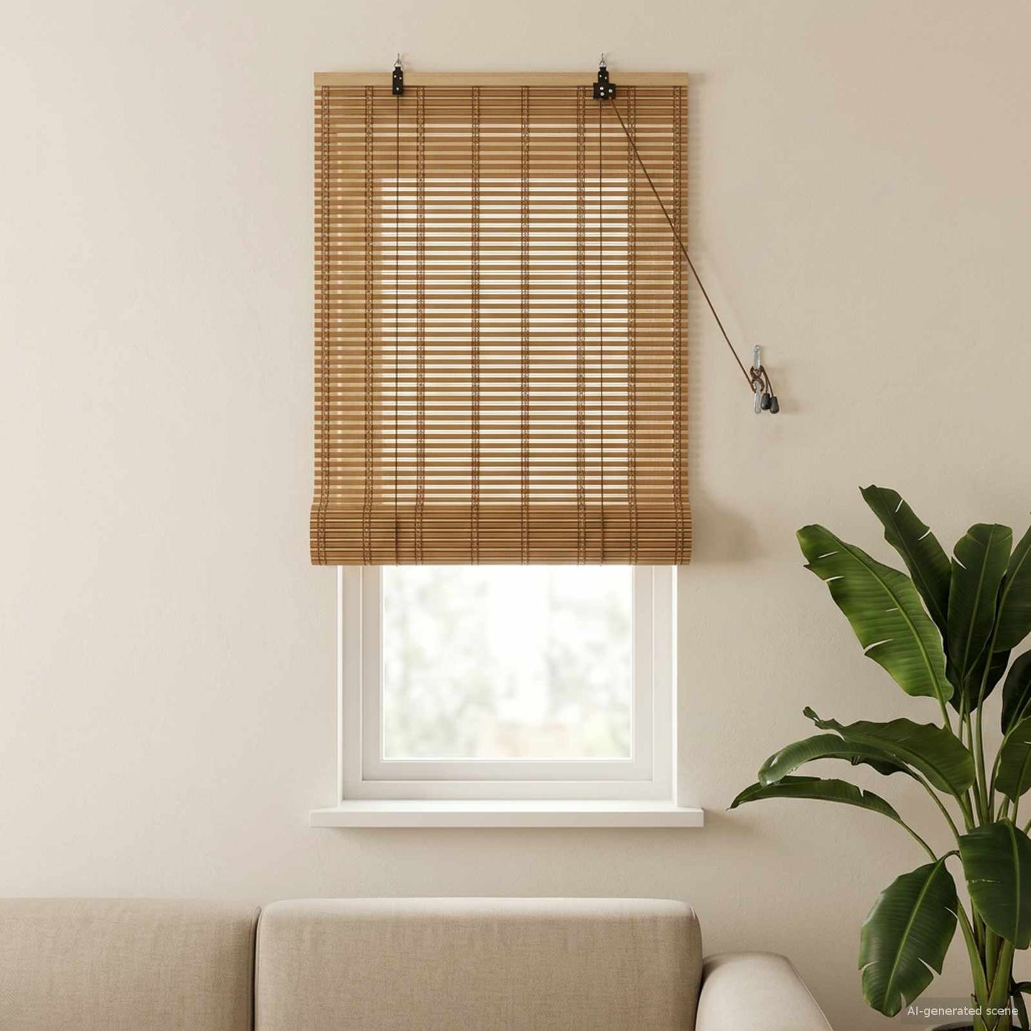 Rullegardin Natur 70 x 160 cm Bambus