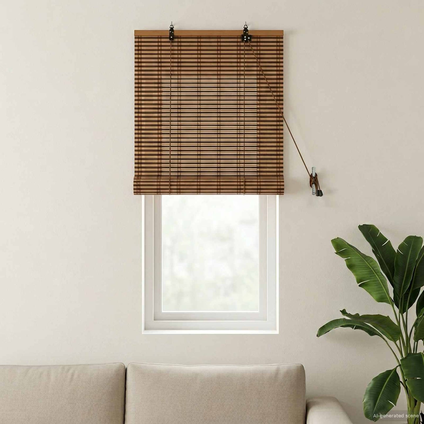 Rullegardin Brun 40 x 160 cm Bambus