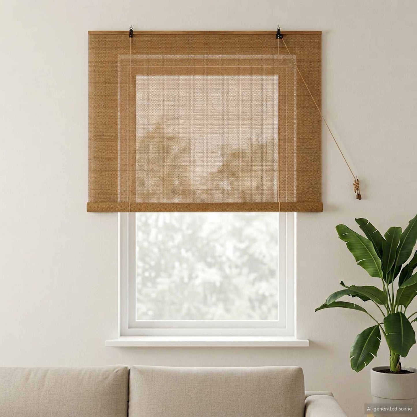 Rullegardin Brun 150 x 160 cm Bambus