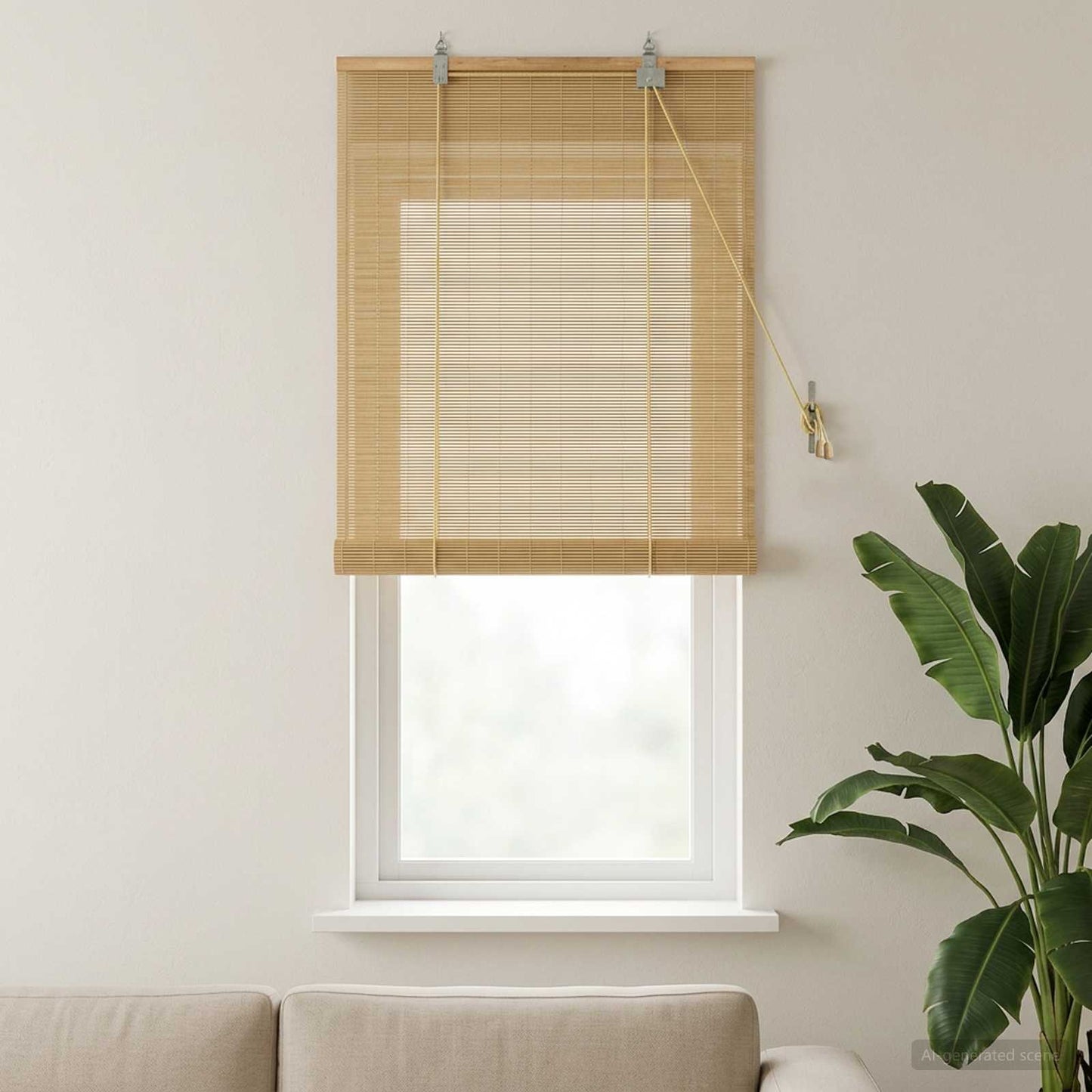 Rullegardin Naturlig 70 x 160 cm Bambus