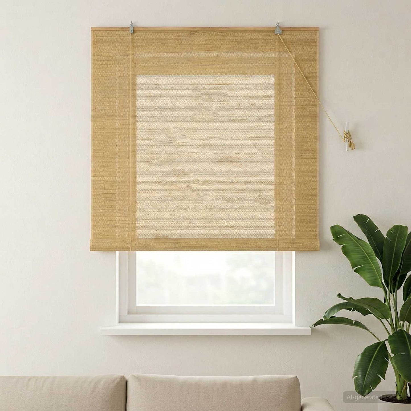 Rullegardin Naturlig 160 x 160 cm Bambus