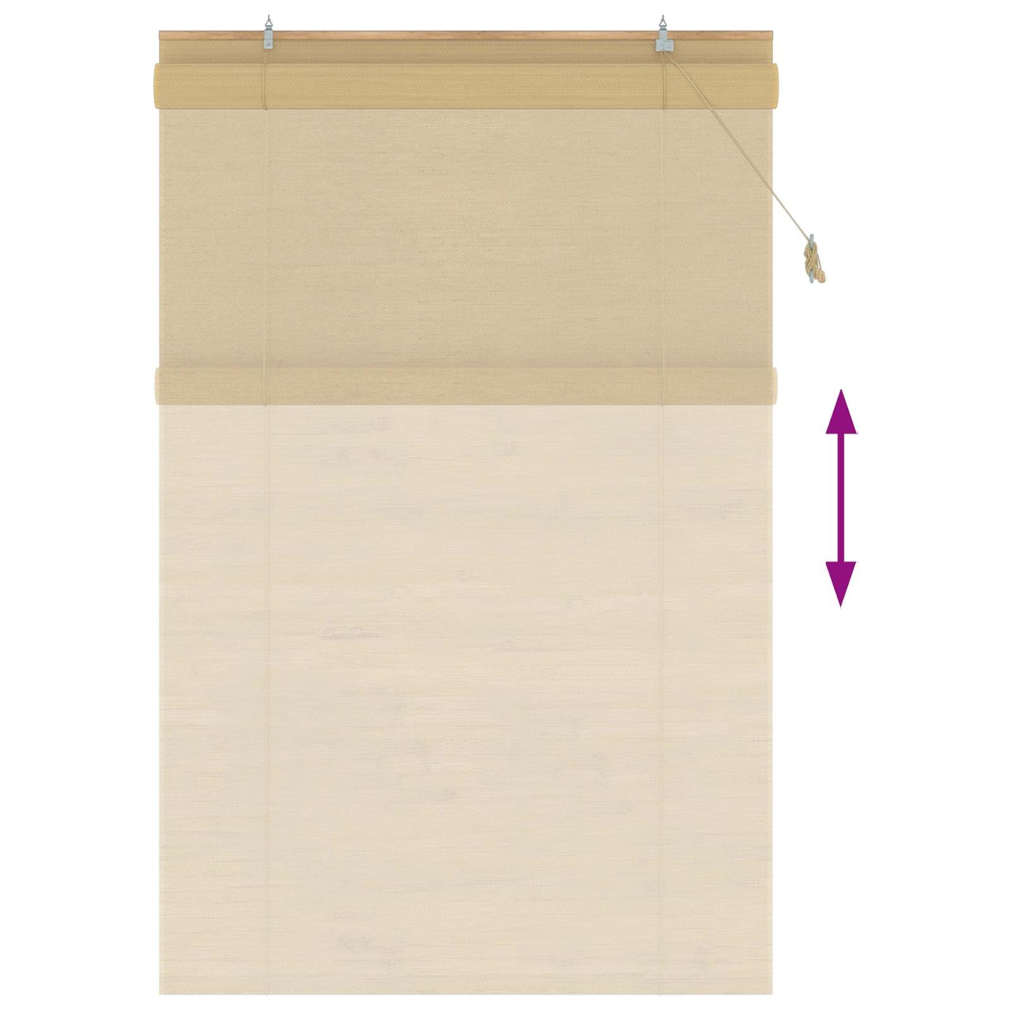 Rullegardin Naturlig 150 x 220 cm Bambus