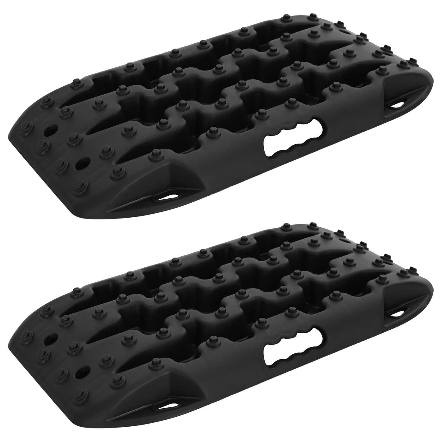 Traction Board 2 pcs Svart 57,5x30,5x5,5 cm Forsterket nylon