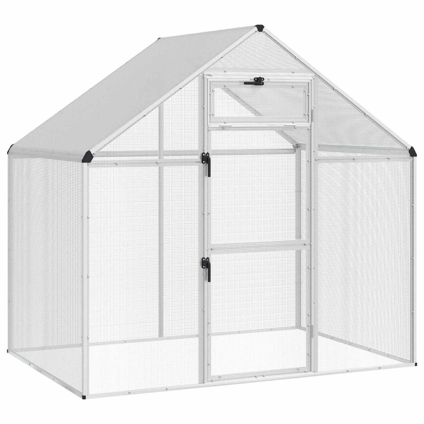 Fuglebur Sølv 181,5 x 110,5 x 173,5 cm Sveiset trådnett