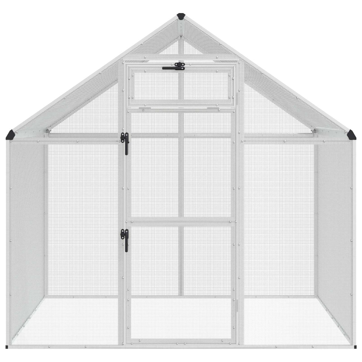 Fuglebur Sølv 181,5 x 110,5 x 173,5 cm Sveiset trådnett