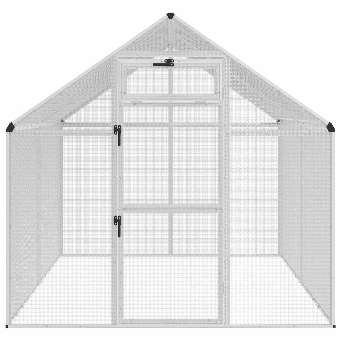 Fuglebur Sølv 181,5 x 221 x 173,5 cm Sveiset trådnett