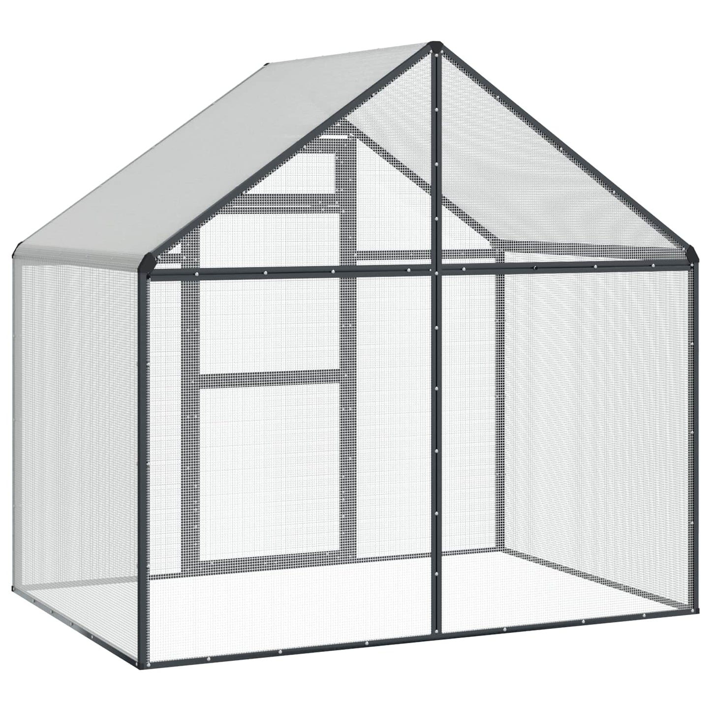 Fuglebur Antrasitt 181,5 x 110,5 x 173,5 cm Sveiset trådnett
