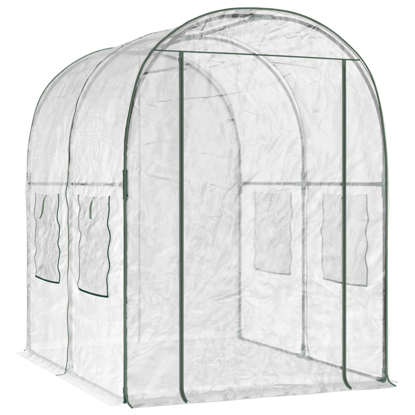 Drivhus med ramme 160 x 200 x 192,5 cm PVC Gjennomsiktig