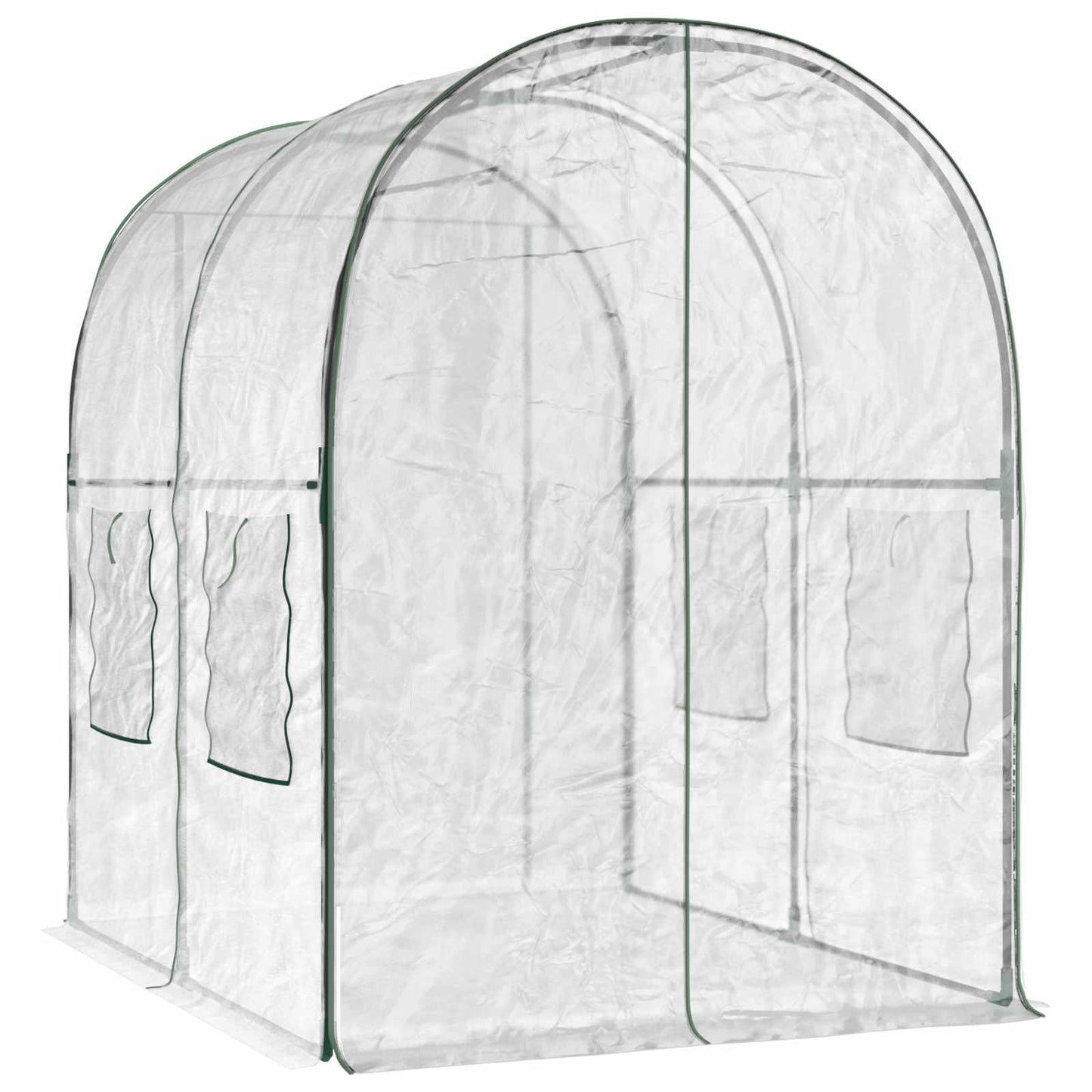 Drivhus med ramme 160 x 200 x 192,5 cm PVC Gjennomsiktig