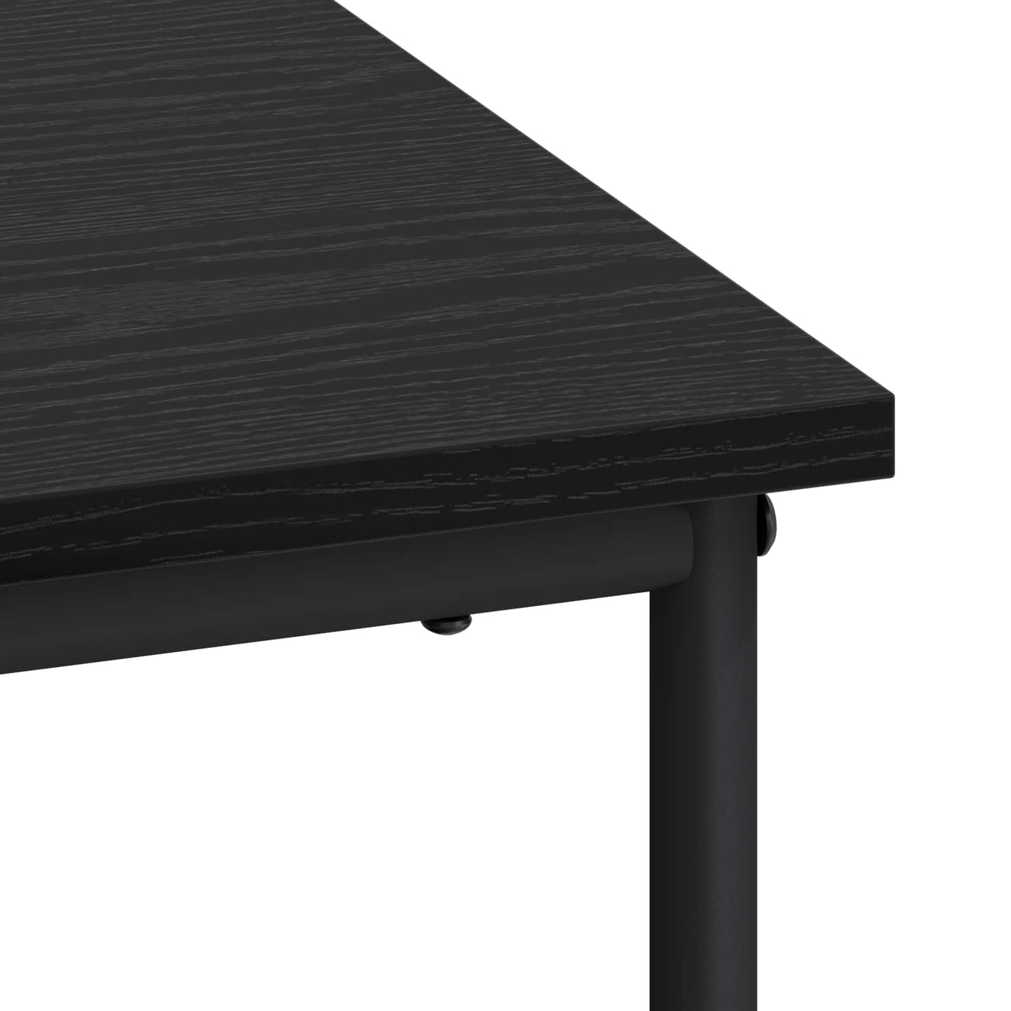 Skrivebord med lagring Svart eik 100 x 50 x 75 cm
