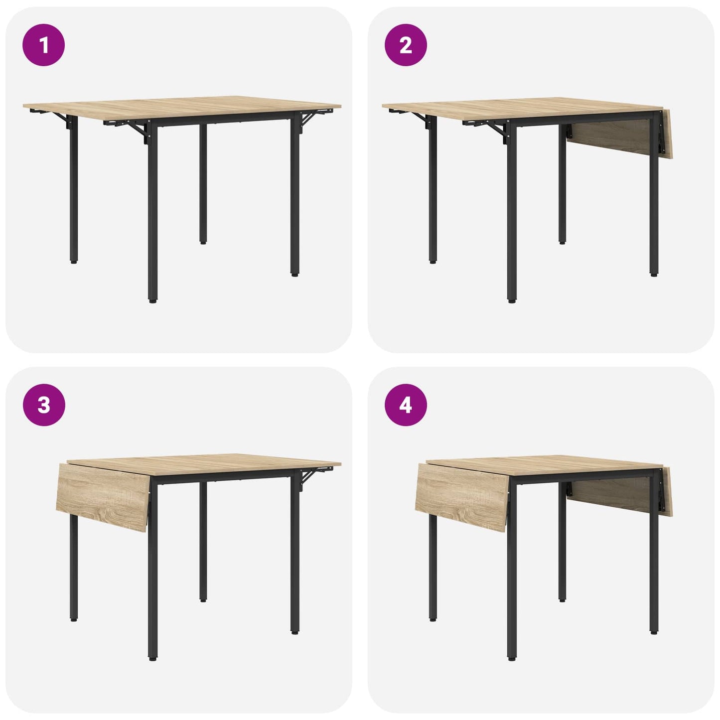 Utvidbart spisemøbel 120 x 81,5 x 75 cm Konstruert tre