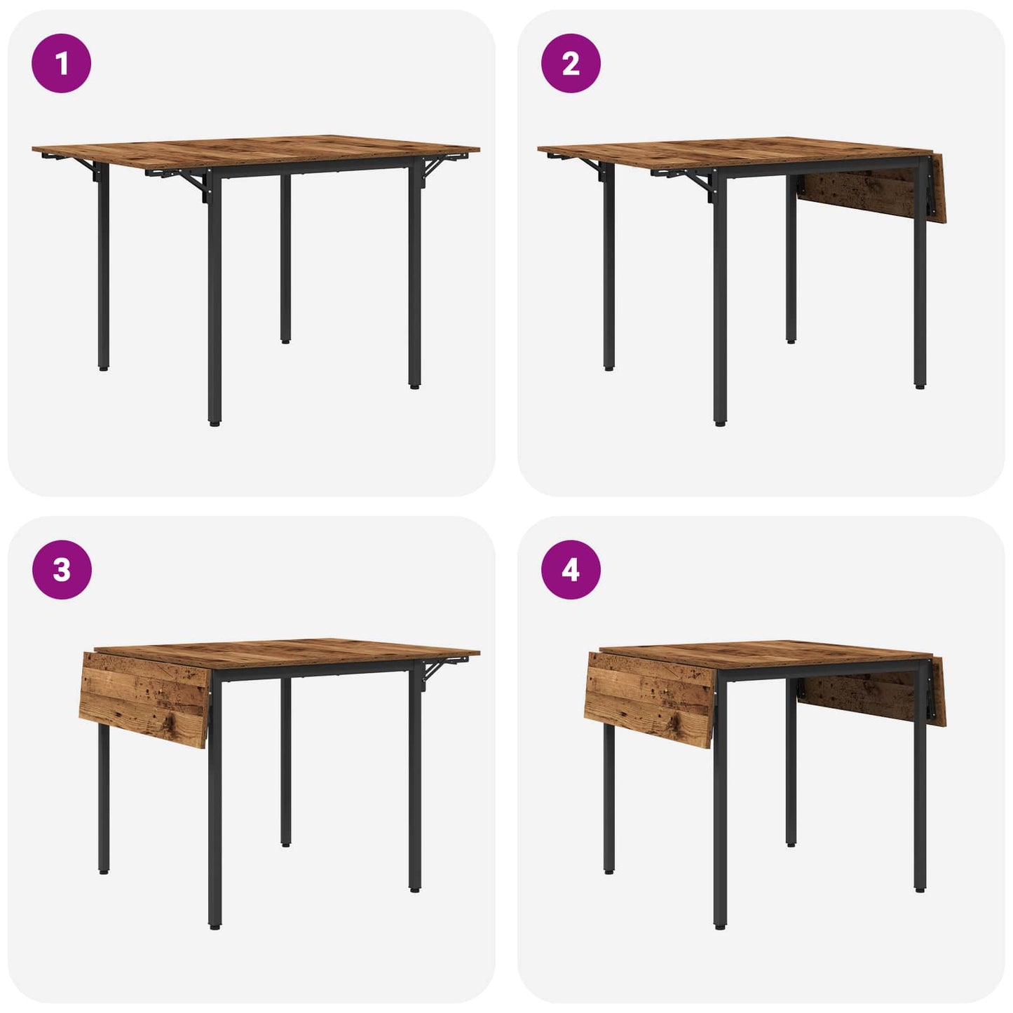 Utvidbart spisemøbel 120 x 81,5 x 75 cm Konstruert tre