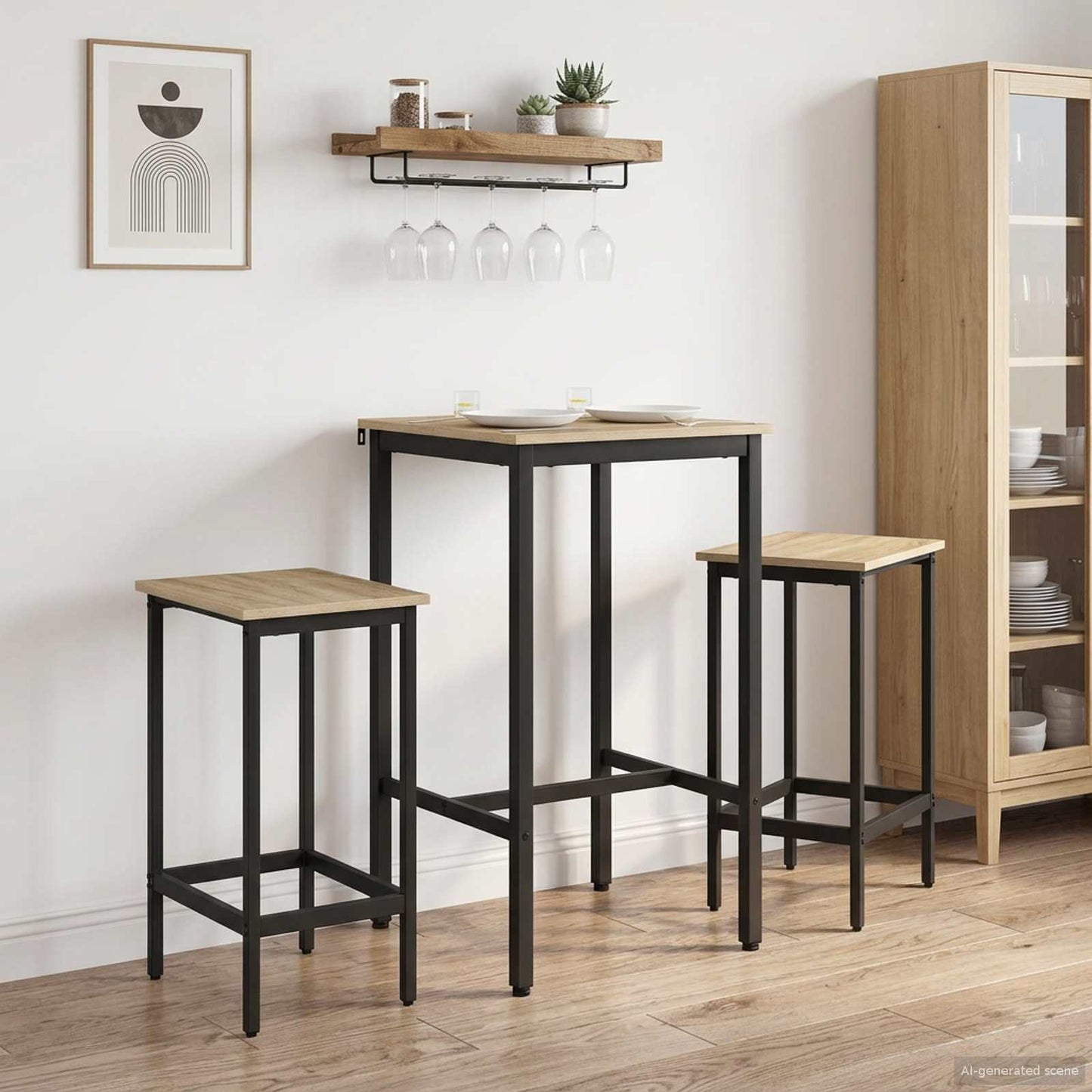 Barbord 52 x 52 x 90 cm Konstruert tre Sonoma eik Rektangulær
