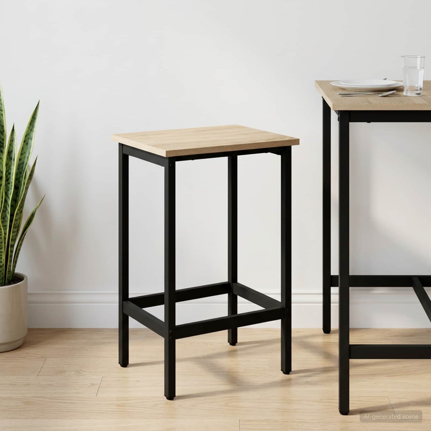 Barstol Sonoma eik 40 x 32 x 64 cm Konstruert tre