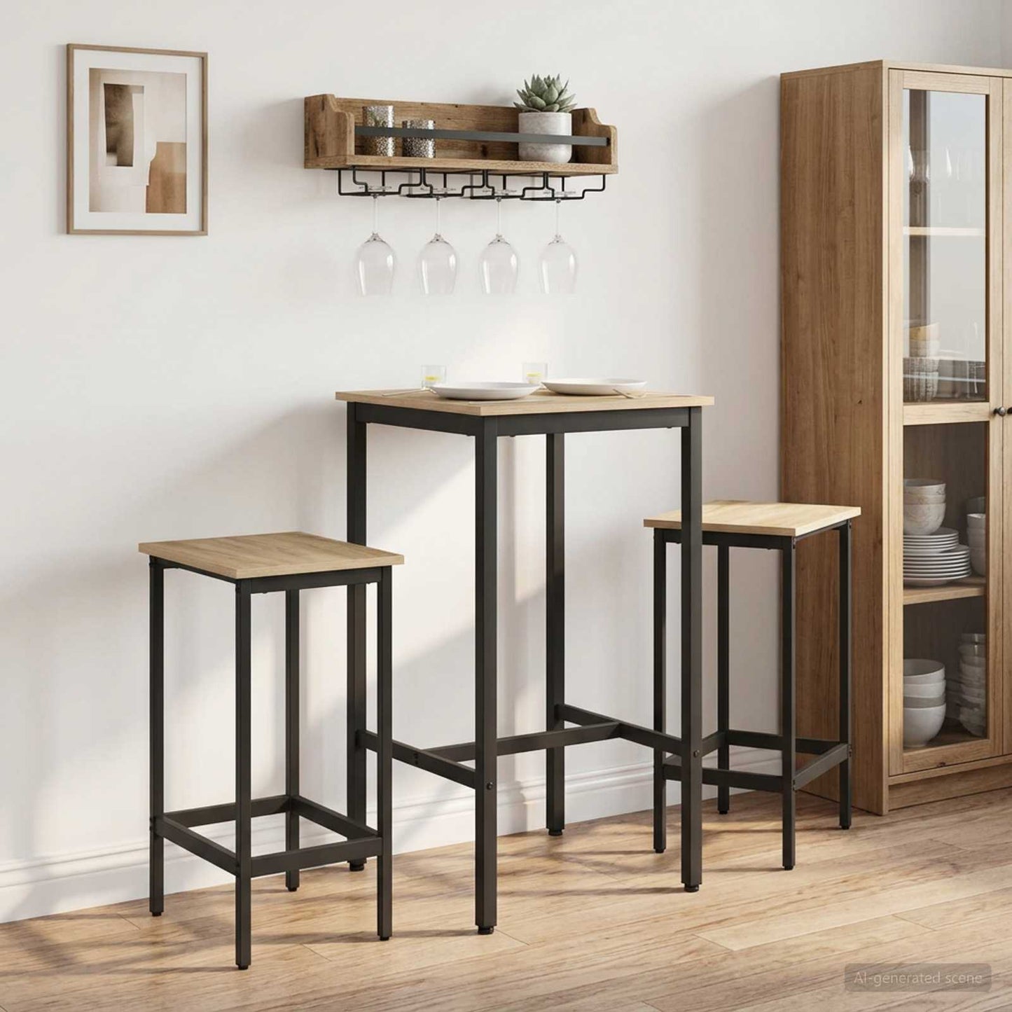 Barbord 52 x 52 x 110 cm Konstruert tre Sonoma eik Rektangulær
