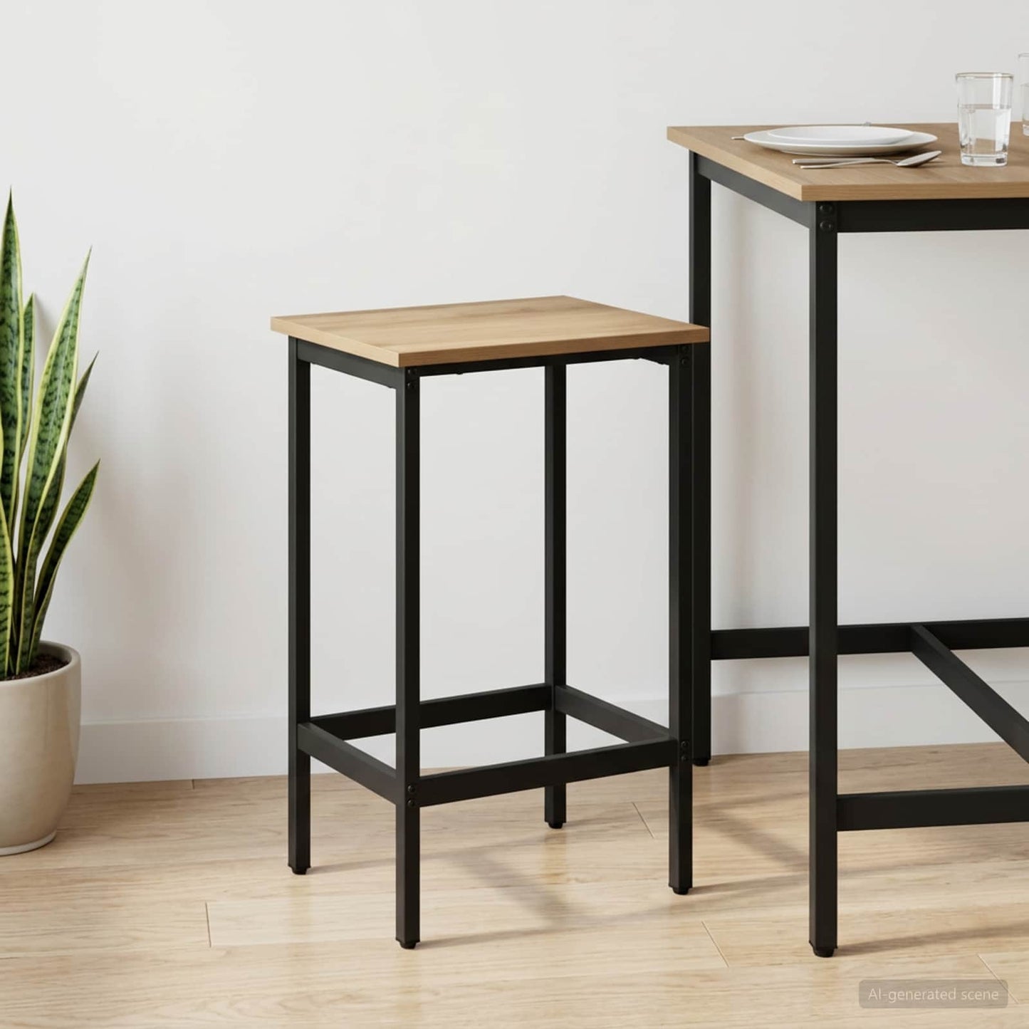 Barstol Artisan eik 40 x 32 x 74 cm Konstruert tre