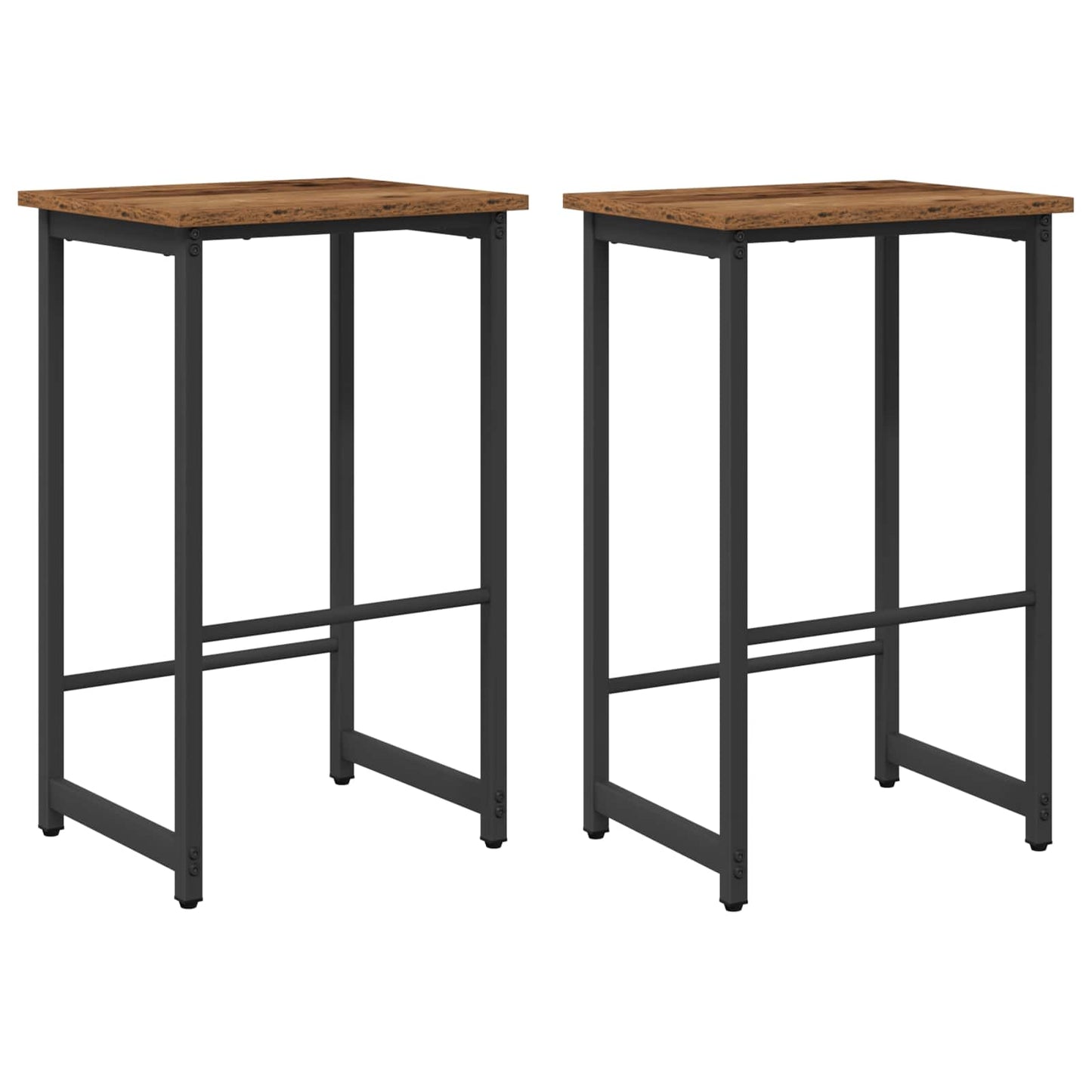Barstol 2 stk. Gammelt tre 40 x 32 x 64 cm Konstruert tre
