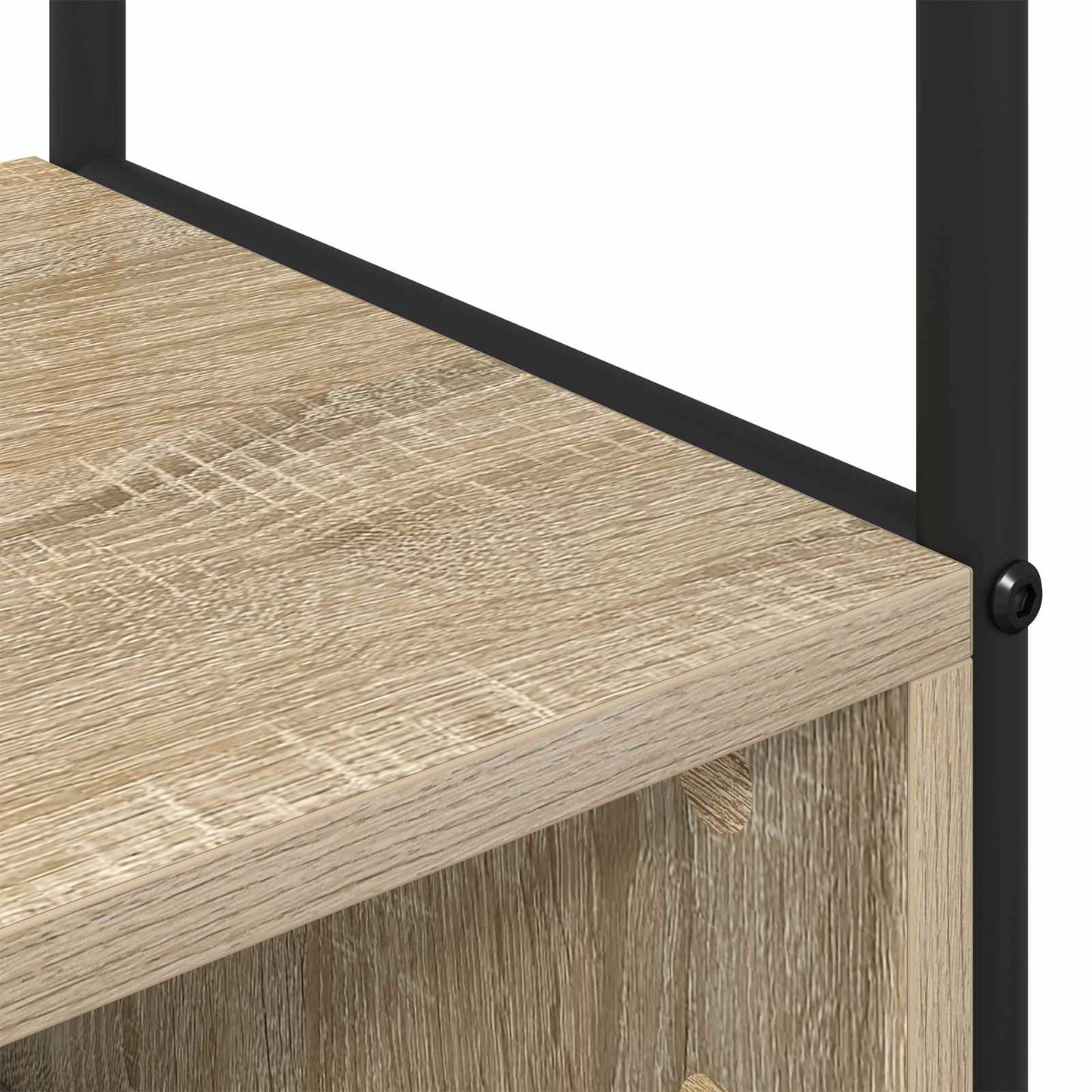 Knaggrekker med sko benk Sonoma eik 100 x 32 x 180,5 cm