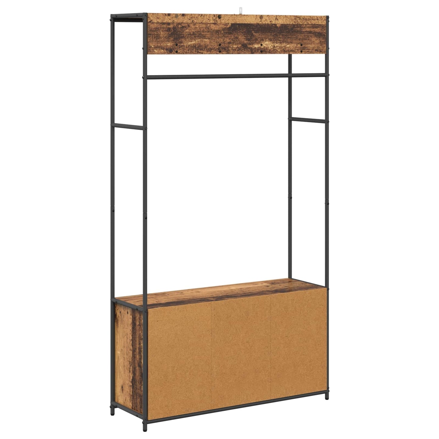 Knaggrekker med sko benk Gammelt tre 100 x 32 x 180,5 cm