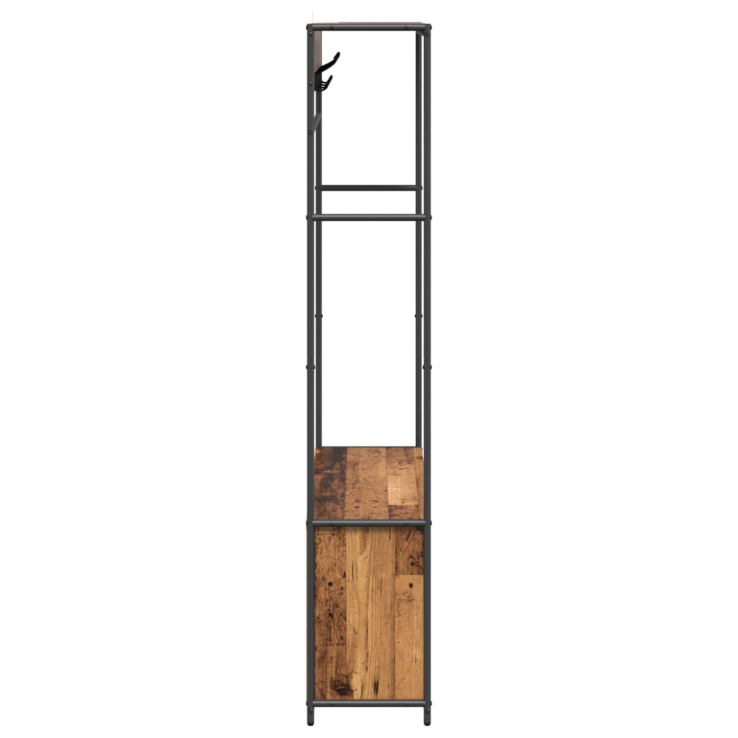 Knaggrekker med sko benk Gammelt tre 100 x 32 x 180,5 cm