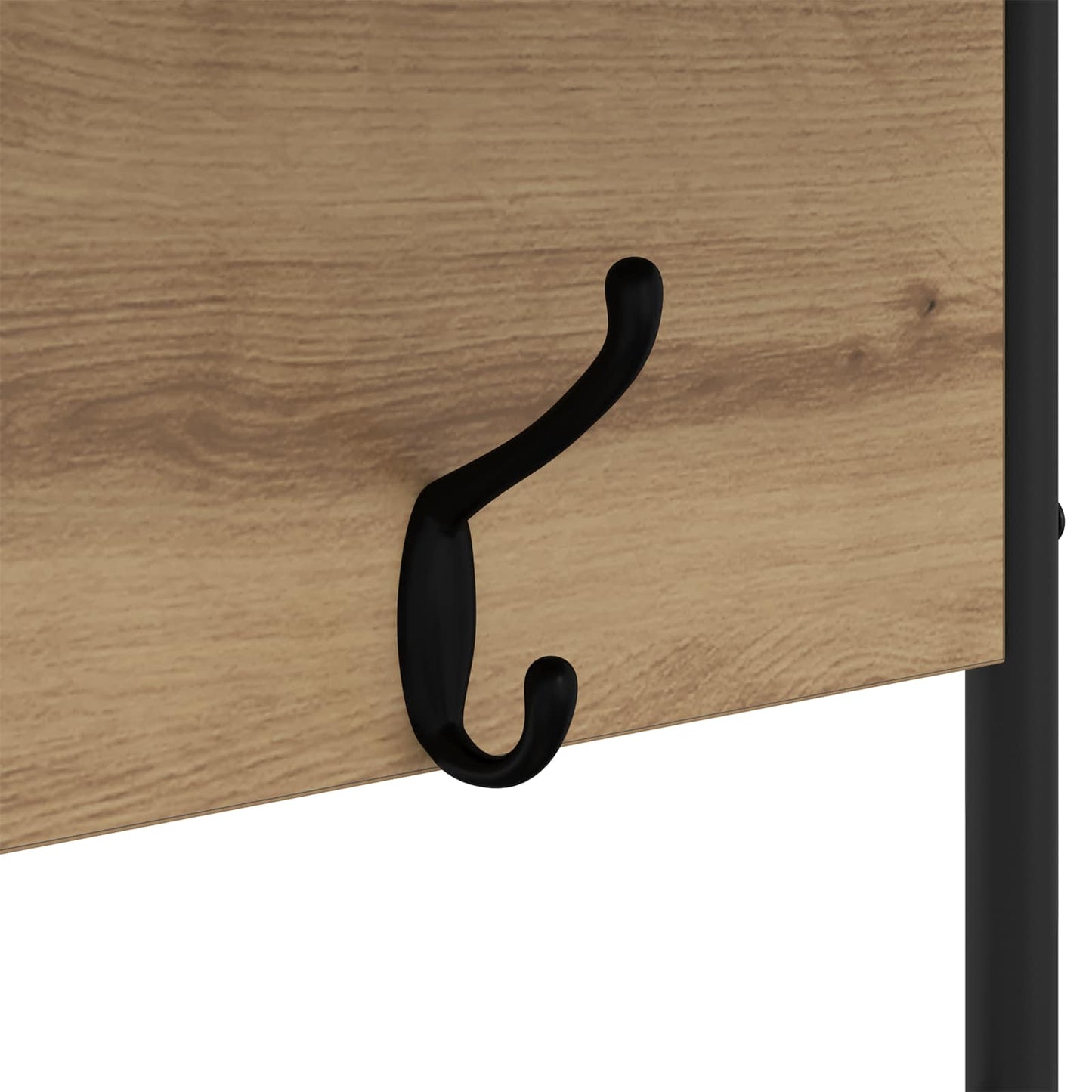 Knaggrekker med sko benk Artisan eik 100 x 32 x 180,5 cm