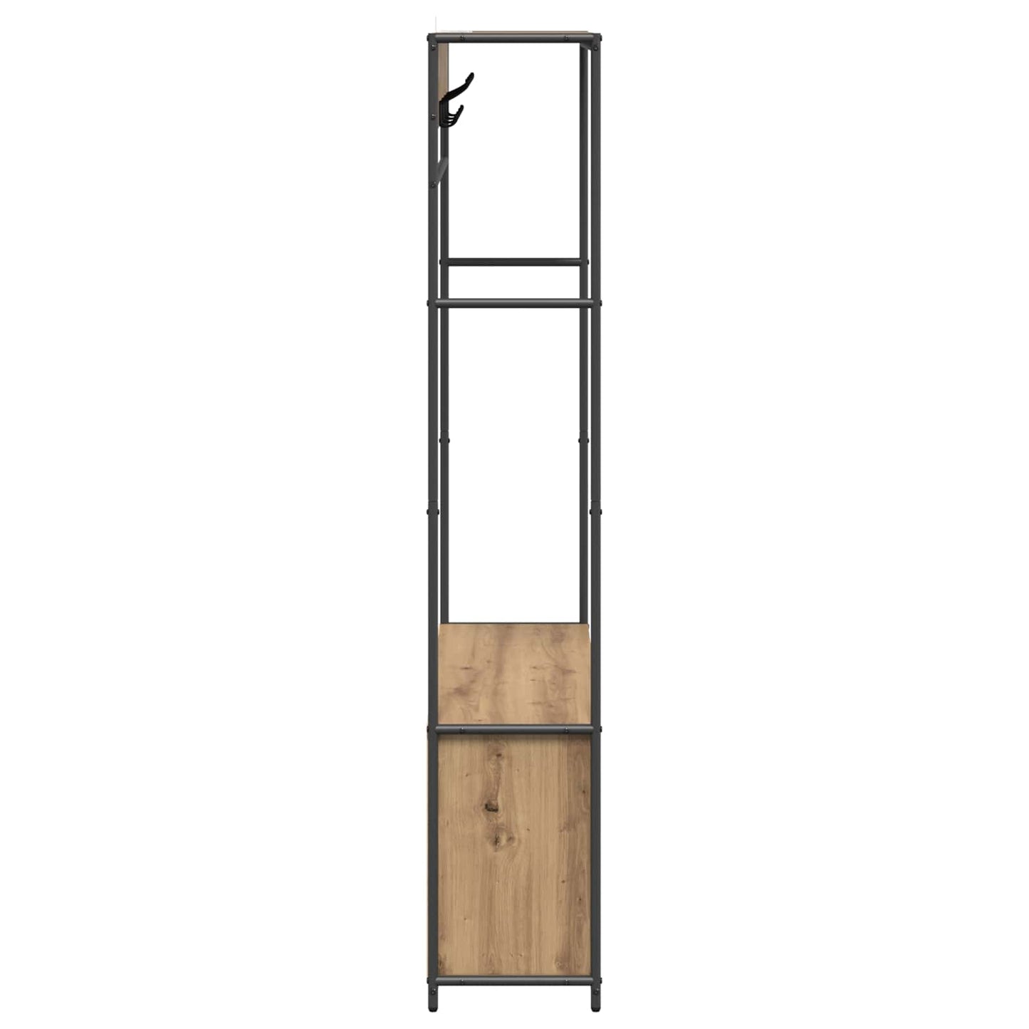Knaggrekker med sko benk Artisan eik 100 x 32 x 180,5 cm