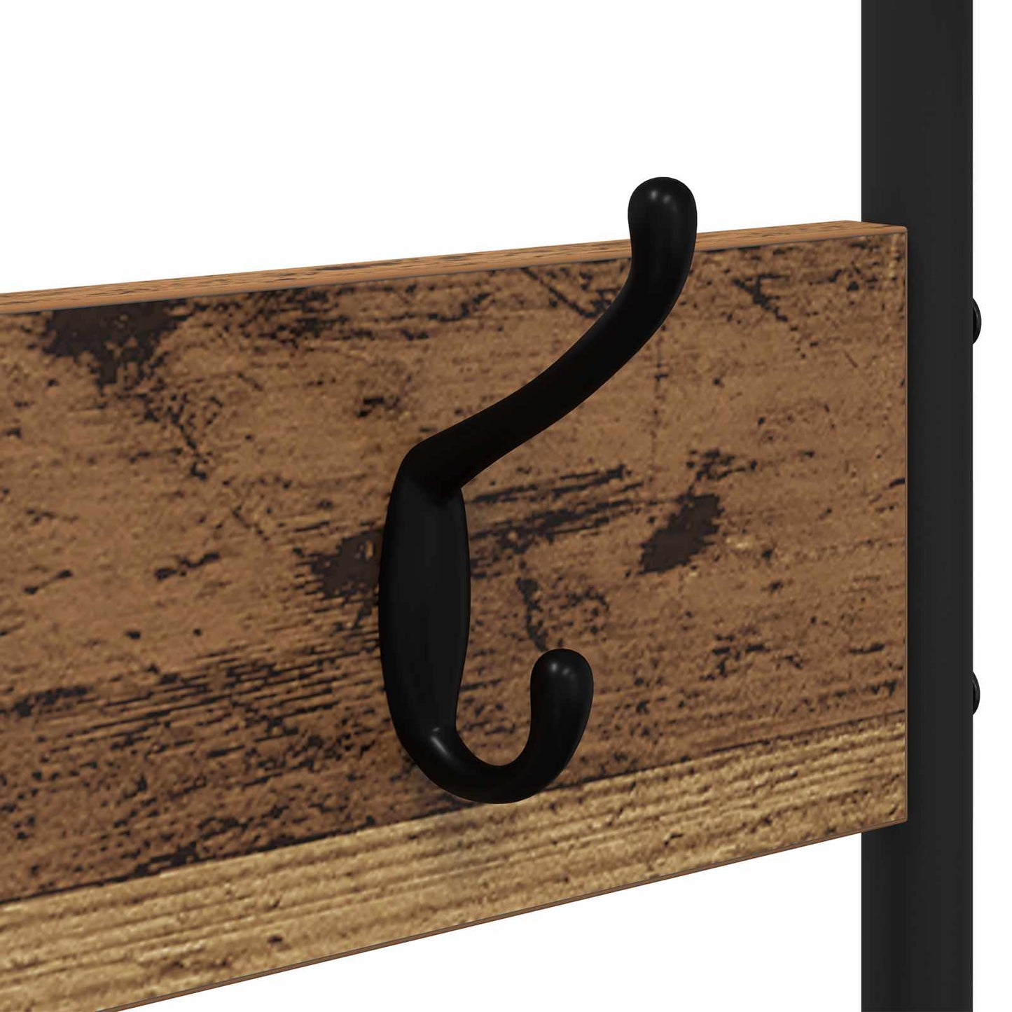 Knaggrekker med sko benk Gammelt tre 143 x 30 x 199,5 cm
